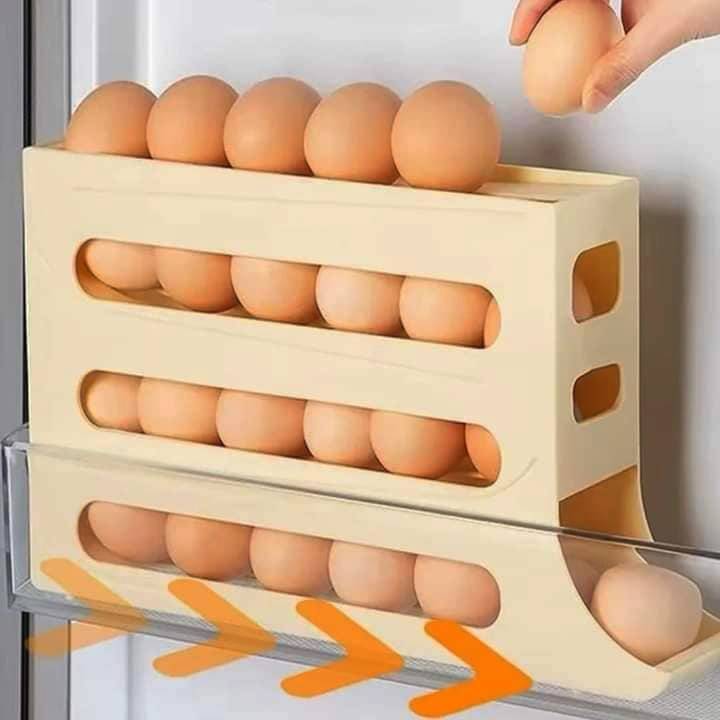 4 Layer Rolling Egg Dispenser Rack.